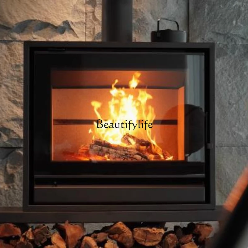 01Real Fire Firewood Villa Homestay Household Indoor Firewood Heating Furnace