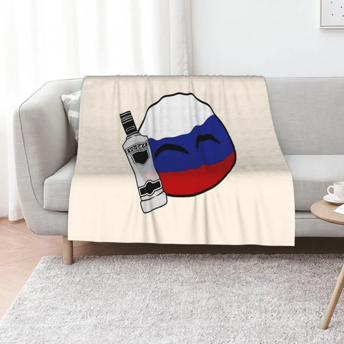 

kawaii russiaball chibi Throw Blanket Custom heavy to sleep Tourist warm for winter Blankets