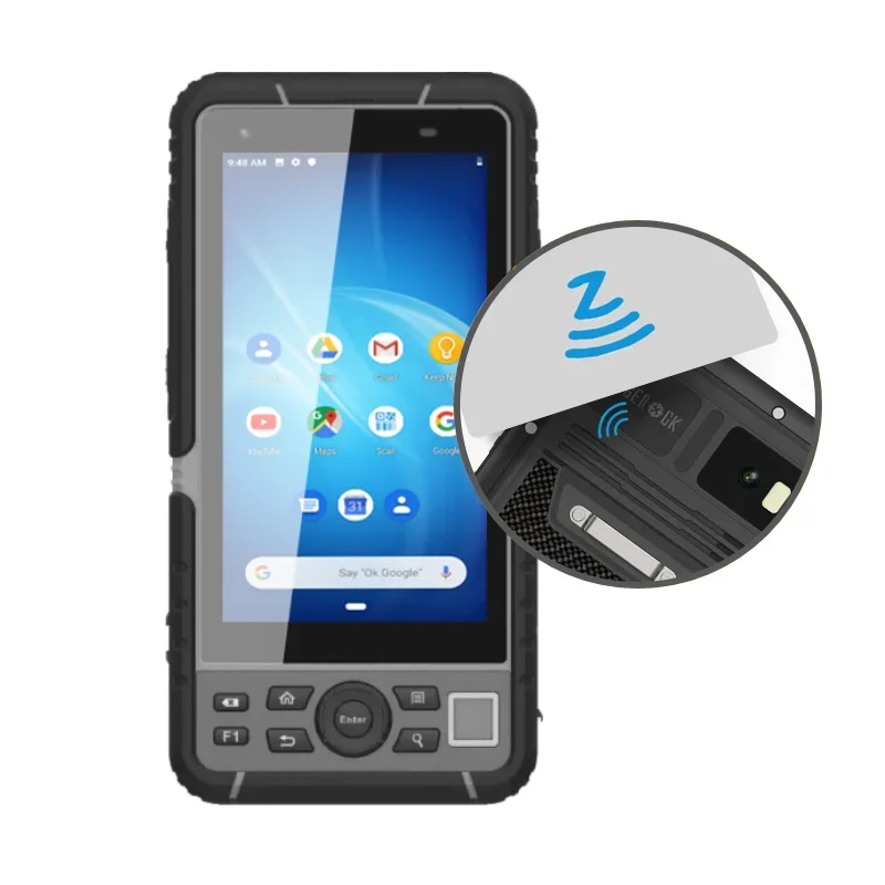 

HUGEROCK R60 32gb 1-Year Android 500 nit Qr 2d Barcode Scanner 125khz Card nfc Rfid Reader Writer test tracking pda handheld