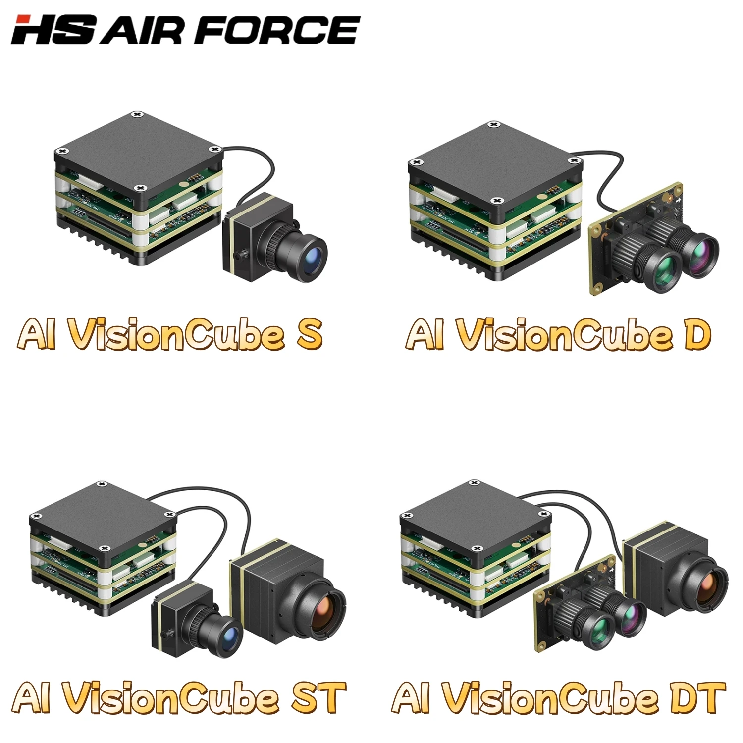 

Комплект Hs Airforce FPV AI Visioncube: Модуль FPV AI-камеры для распознавания и отслеживания целей на сверхдальних расстояниях, аксессуары для FPV-дронов