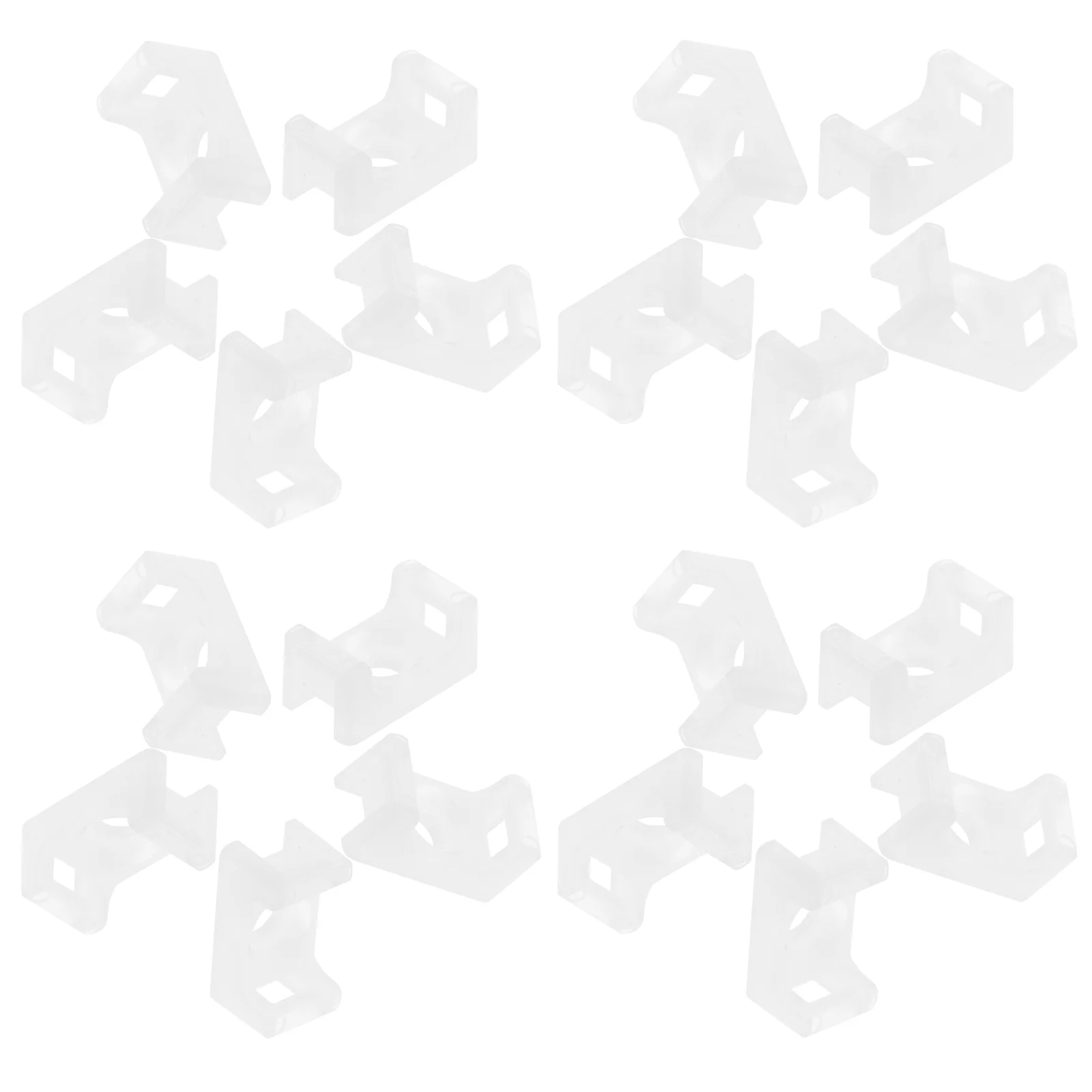 

100pcs Cable Tie Mount Saddle Holder Material Screw Hole Base Wire Organizer Extra Large Size Hardware