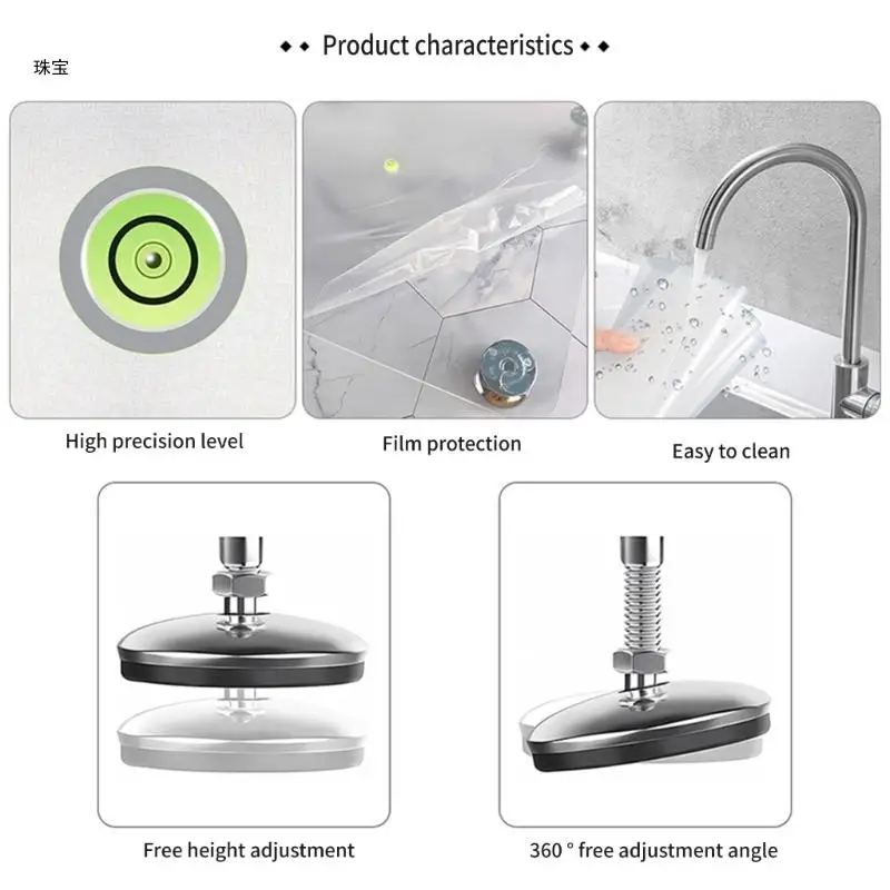 X5QE Bubble Level Equipped Epoxy Resin Leveling Table for Crafting Painting Projects Multipurpose Self Leveling Table Crafts
