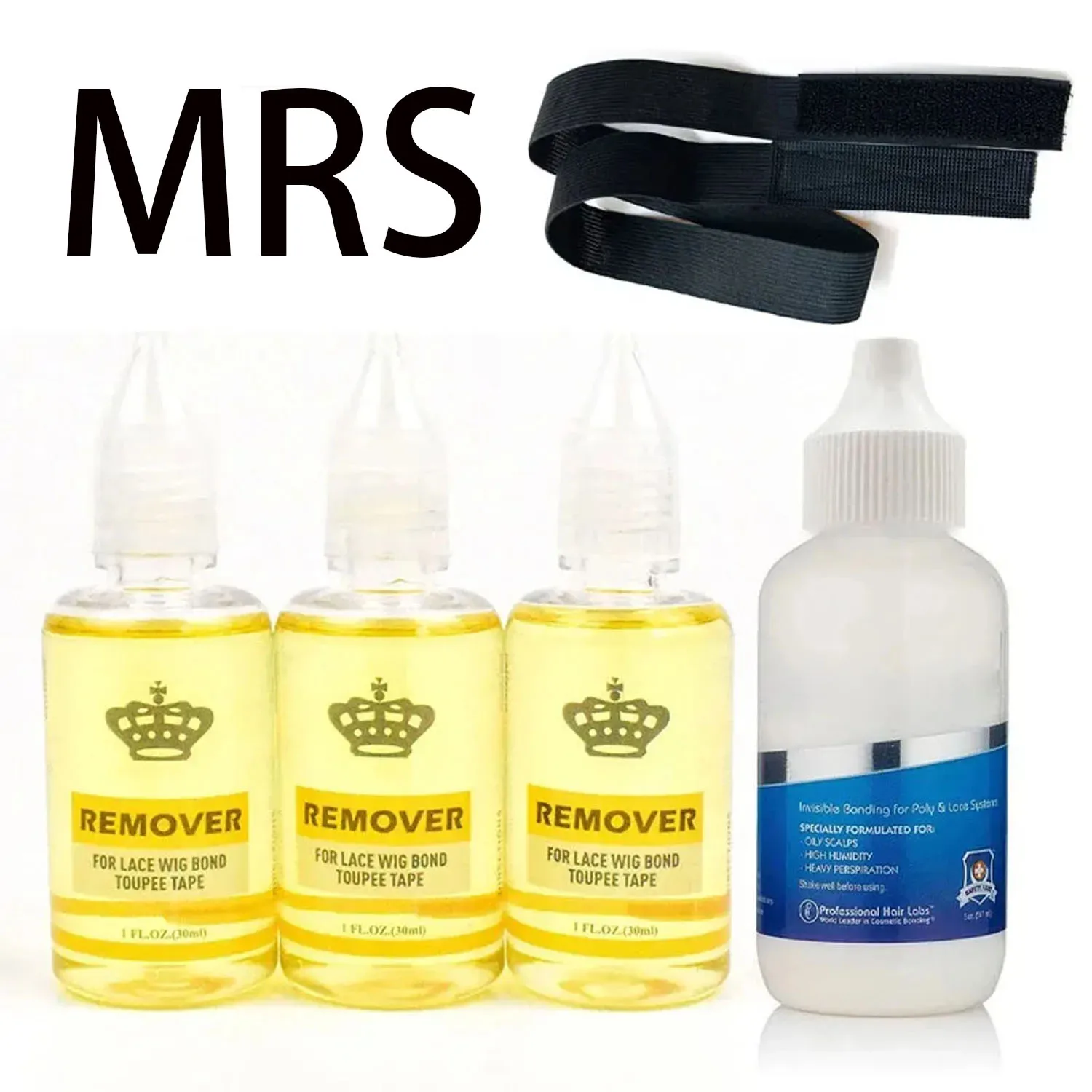 

MRS New Wig Wearing Tools Quality Wig Glue and Glue Remover and Elastic Headband For Wigs Hairpieces Toupee Systems