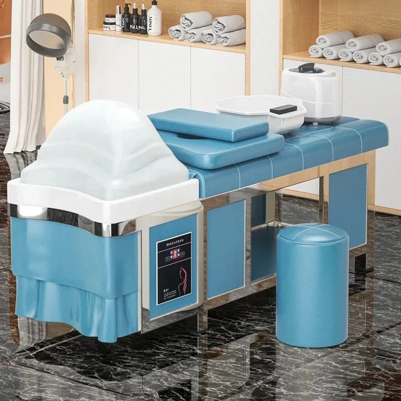 

Head Spa Hairdressing Shampoo Bed Premium Thai Leather Stylist Chair Beauty Professional Aesthetic Basin Salon Bowl Cadeira
