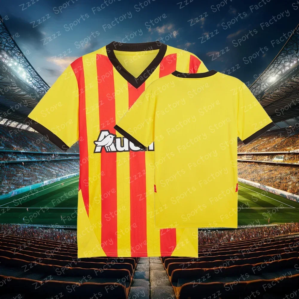24-25 adultes enfants RC lentille maison/extérieur maillot de Football été formation imprimé hauts