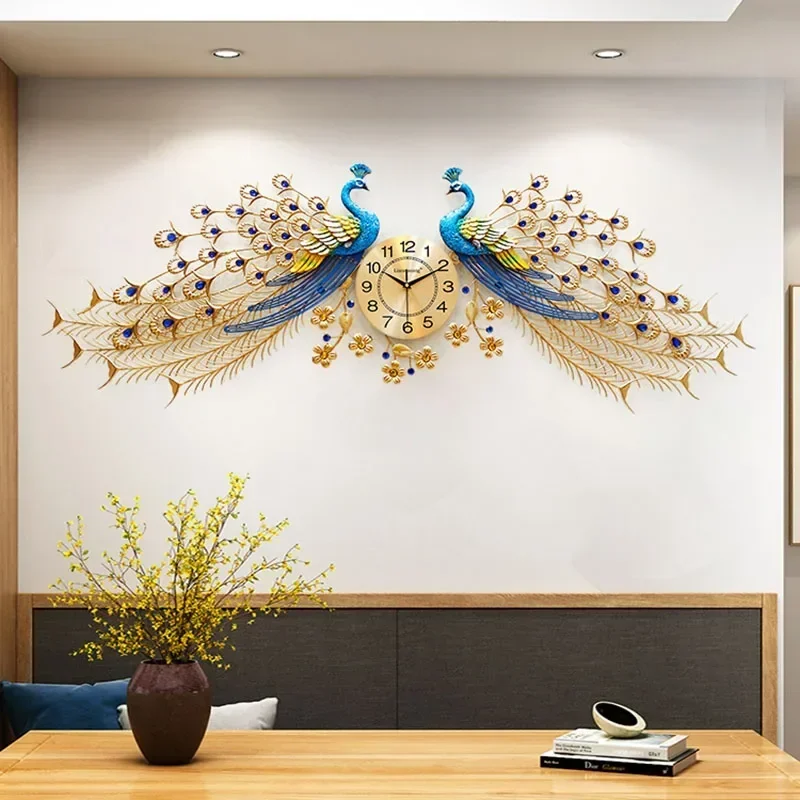 

Design Oversized Wall Clock Unique Aesthetic Gaming Room Luxury Nordic Watch Unusual Silent Fashion De Pared Decorarion