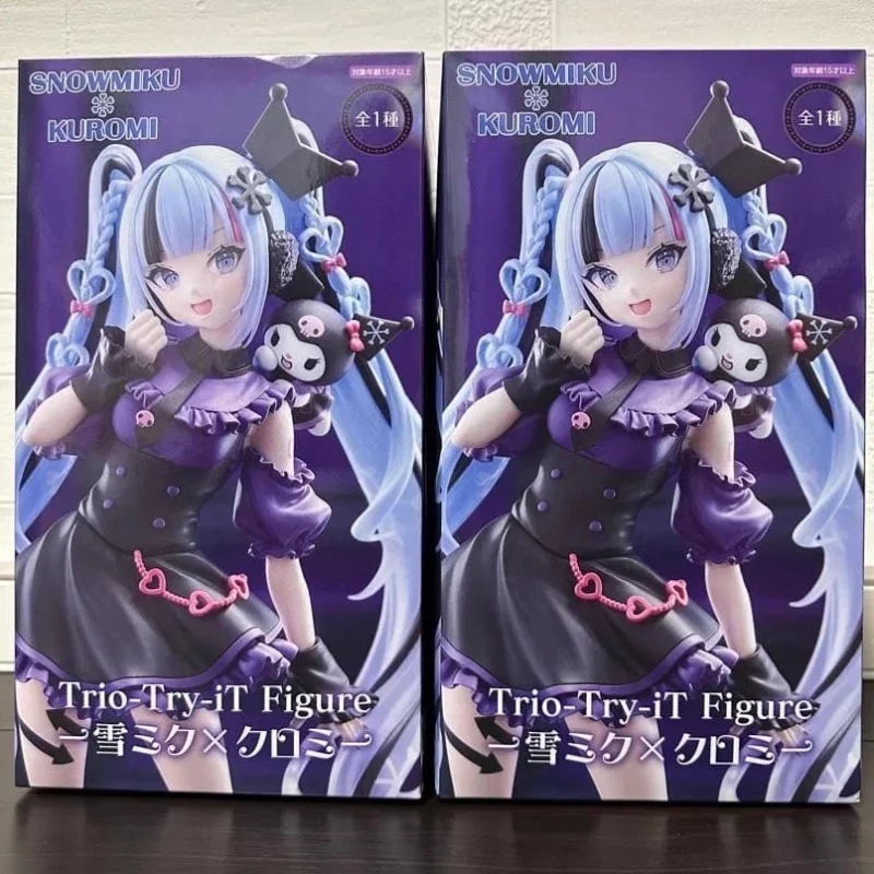 original-furyu-hatsune-miku-snowmiku-kuromi-trio-try-it-action-figurine-collectable-model-kt-statue-figuarts-collector-toy