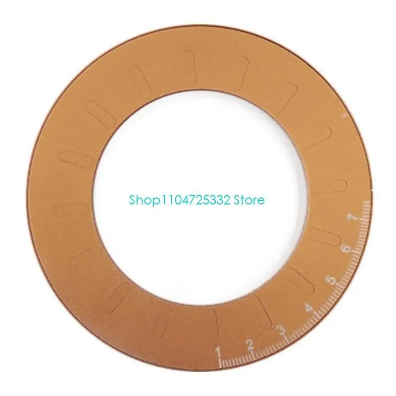 P5EA 5Inches Round Geometry Ruler Stainless Steel Scale Ruler for Designer Carpenter