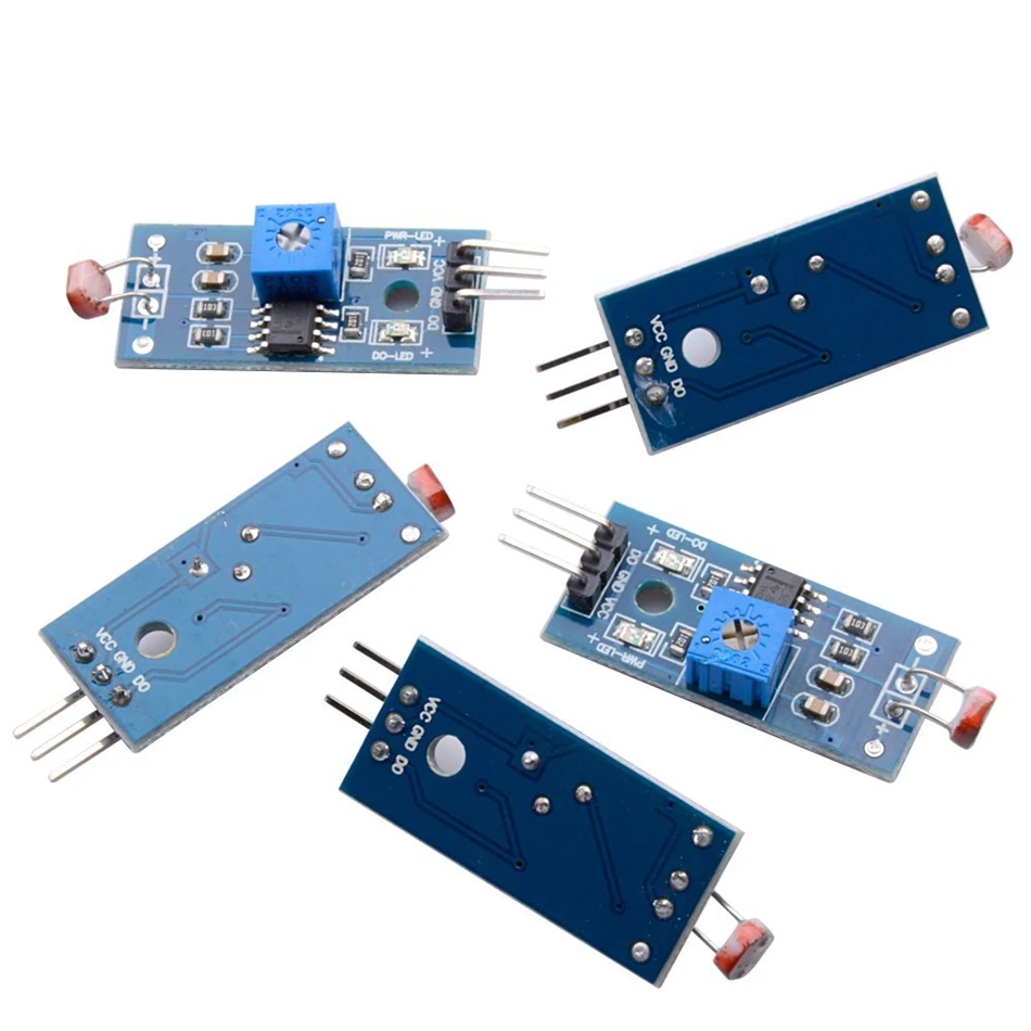 Módulo de resistencia de fotorresistencia de 10 piezas, Sensor fotosensible de detección de intensidad de luz Digital para Arduino UNO