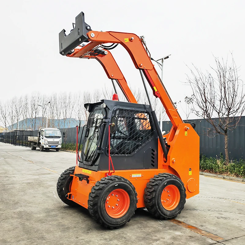 Compact Skid Steer Loader 4x4 for Landscaping Earthmoving Yard Work Small Shovel Loader In Stock Factory Price Hot