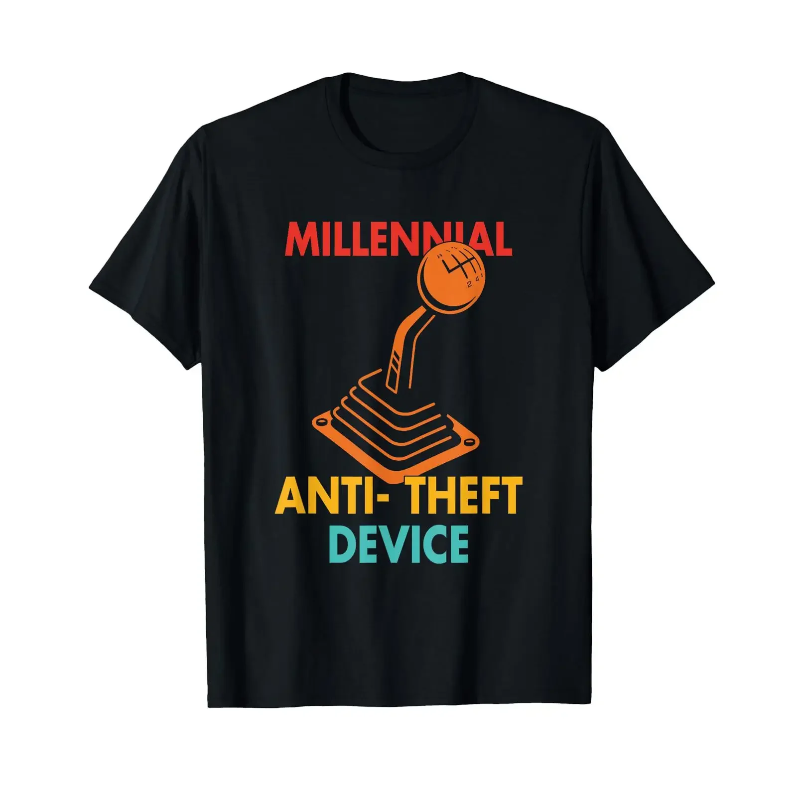 Millennial Anti Theft Device Car Lover Auto Mechanic Vintage T Shirt vintage Washed Stretched homme Comfortable Versatile