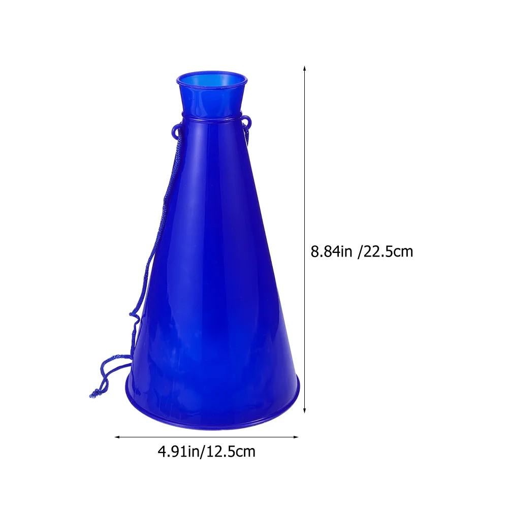 Soccer Cones Cheering Horn Mini Football Party Favor Megaphones Game Blue Plastic