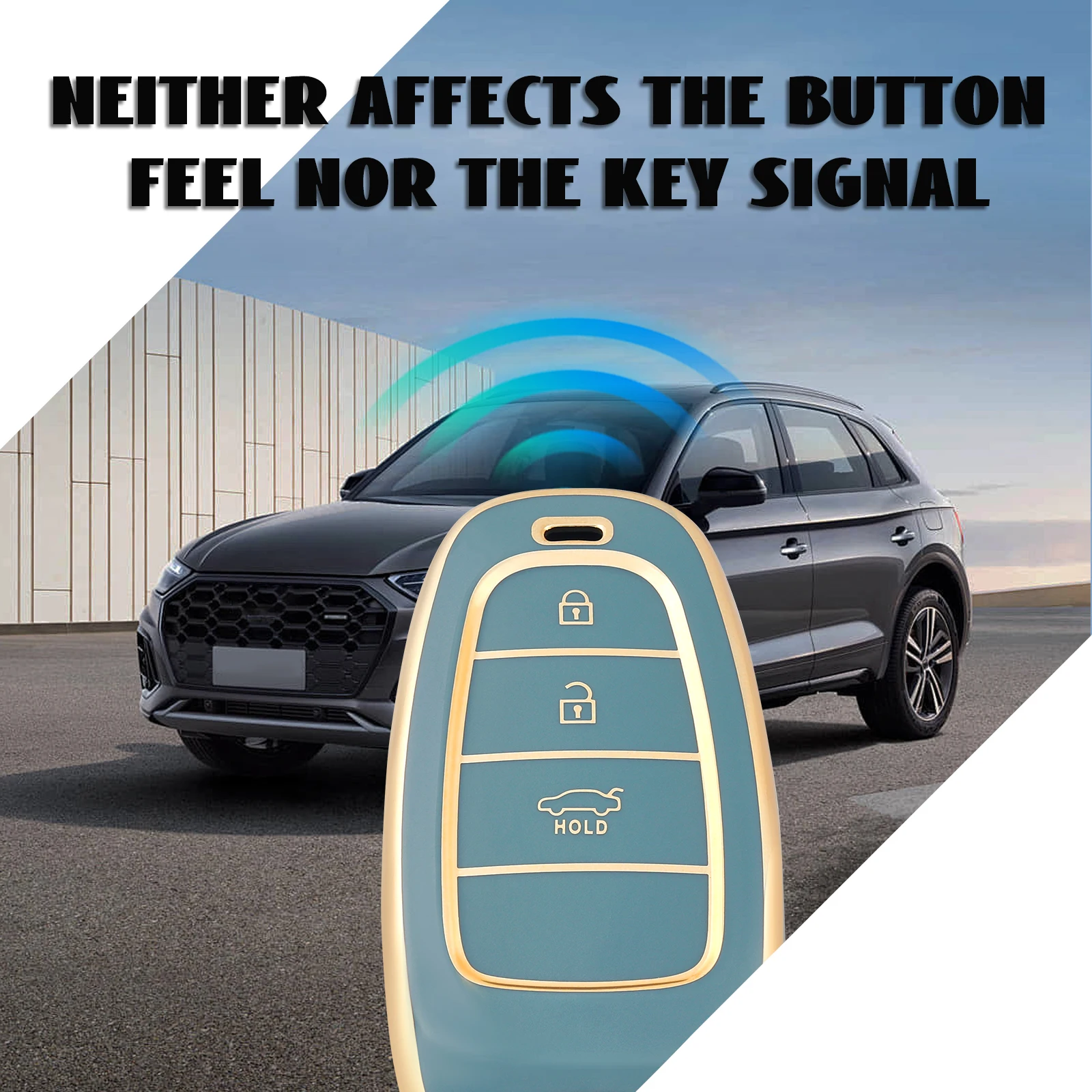 3 Buttons Fob Cover For Hyundai Santa Fe Tucson NEXO NX4 Atos Prime Solaris Car Remote Key Case Cover Auto Accessories view 6