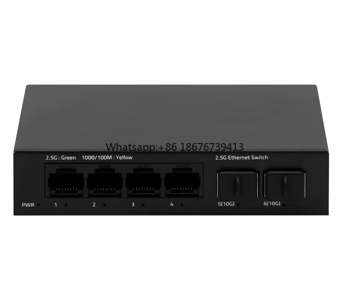 factory-price-gigabit-metal-unmanaged-network-switch-with-2-gigabit-sfp-4-ethernet-fiber-optic-equipment-for-ftth