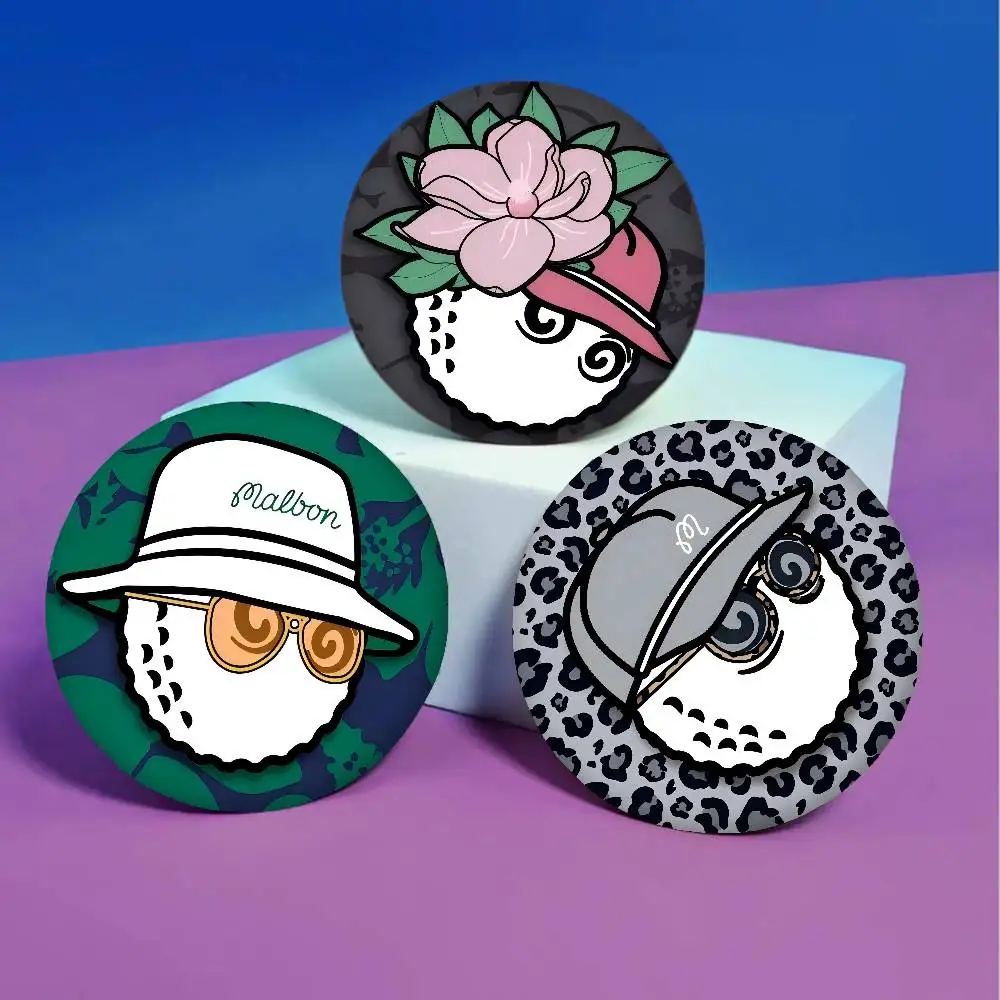 【セール中】M-Malbon-n ソフトボタンピン明るいプリントアイコン友人へのギフトバッジ襟ブローチラペルピン金属