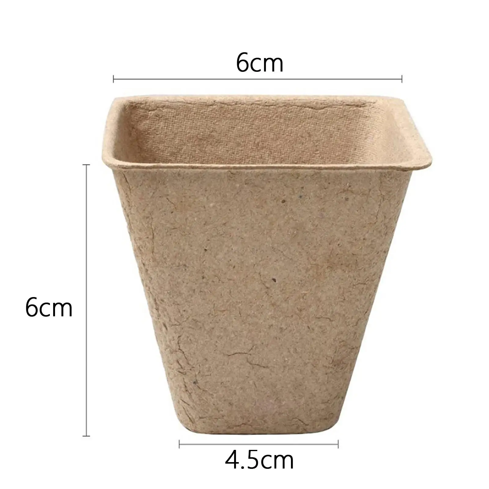 Multi Purpose Plant Nursery Pots Flower Container Replacement Square Nursery Planter for Indoor Modern Decorative Containers