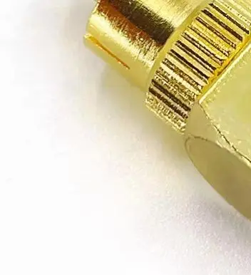 

1PCS 2X Brass RCA Right Angle Male To Female Gold Plated Connector 90 Degree Adapters