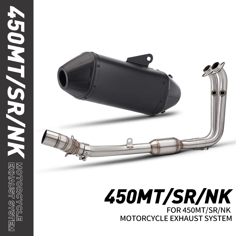 FOR CFMOTO 450MT 450SR 450NK Motorcycle Performance Slide-in Exhaust System Complete Set T148-51mm Exhaust Pipe