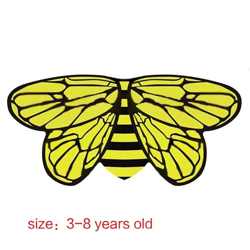 Y5GC Children Butterfly Costume for Party Dress Up Princess Pretend Play Butterfly Wing, Halloween Fairy Butterfly Cape Wing