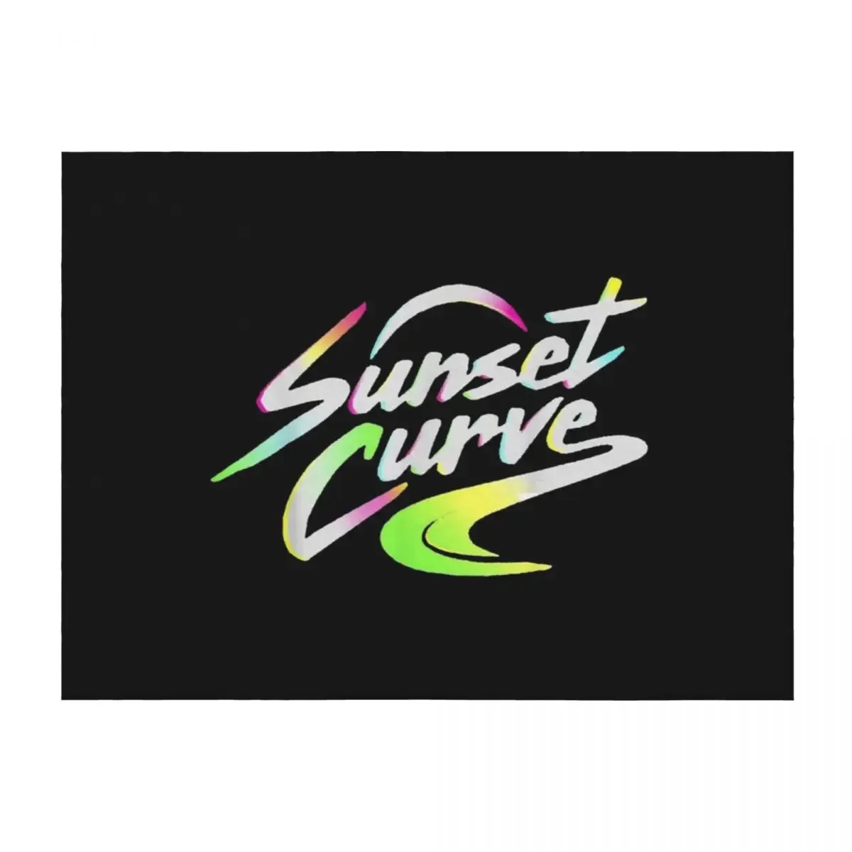 

Sunset Curve Throw Blanket christmas gifts Softest Bed linens Shaggy Blankets