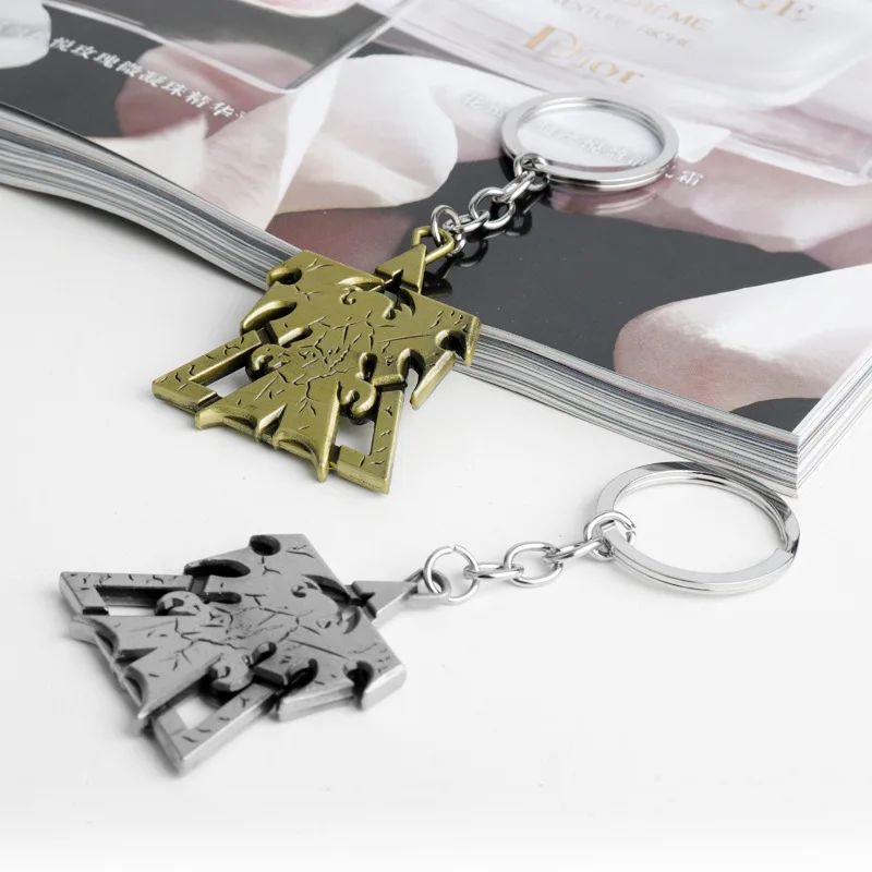 New Full Sets Zerg Symbol Keychain Wings of Liberty Terran Zerg Protoss 3D Logo Metal KeyChains Charm Key Rings Chaveiro Llavero