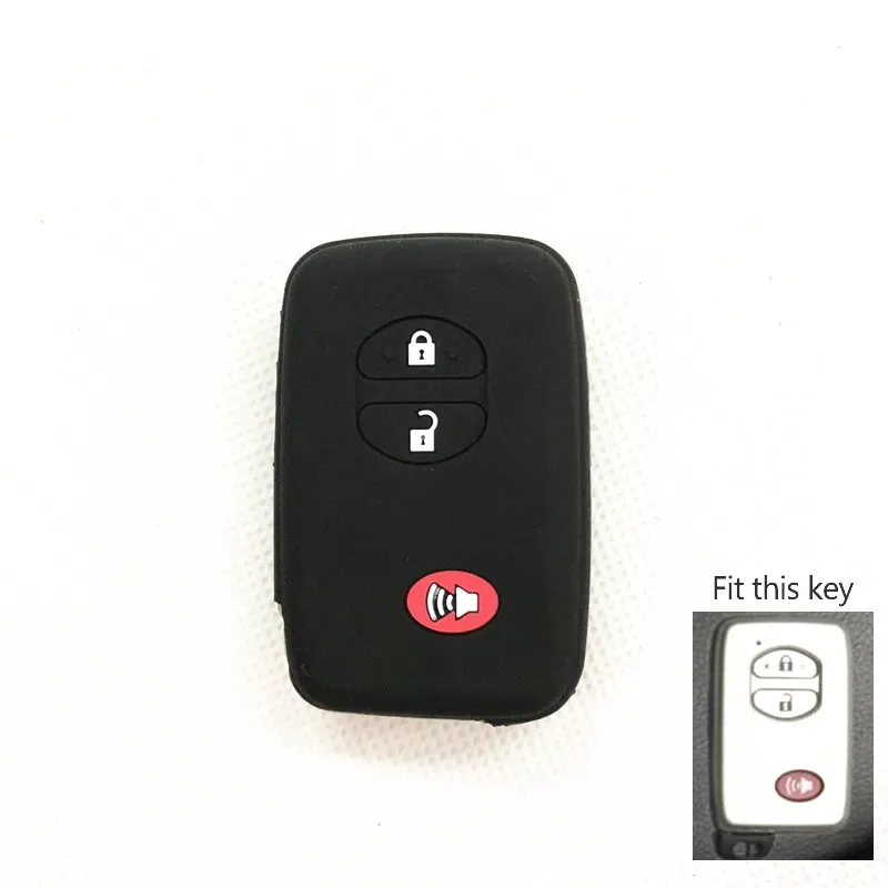 Silicone car key cover Case for Toyota Camry Corolla RAV4 Yaris Highlande Land Cruiser PRADO Vitz REIZ Prius Crown Previa EZ