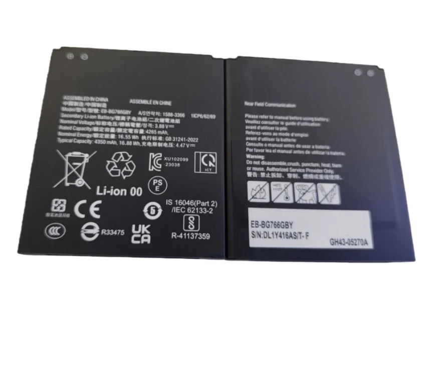

New Battery EB-BG766GBY 4350mAh For Galaxy Xcover 7 Pro G766 Mobile Phone Battery