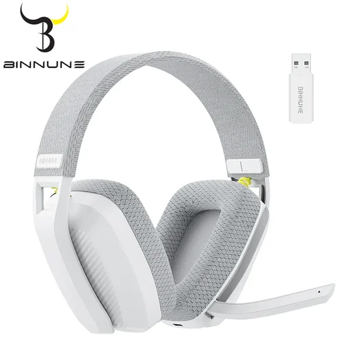 BINNUNE BW06 2,4 GHz auriculares Bluetooth Gamer con micrófono auriculares inalámbricos para juegos con micrófono para PS5 PS4 PC Mac Playstation