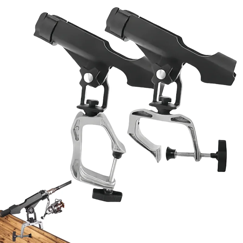 WAP01 Multi Functional Fishing Rod Holder 360 Adjustable Boat Rail Mount For Yacht Kayak Heavy Non Slip Clamp Fishing