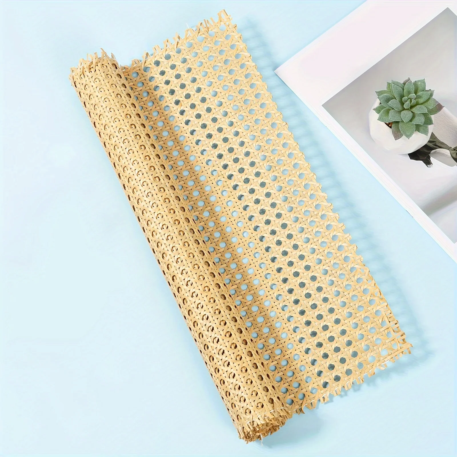 Plastic Woven Rattan Rolls DIY Handmade Furniture Restoration Desktop Chairs Backrests Cushions Cabinets Doors Screen Materials