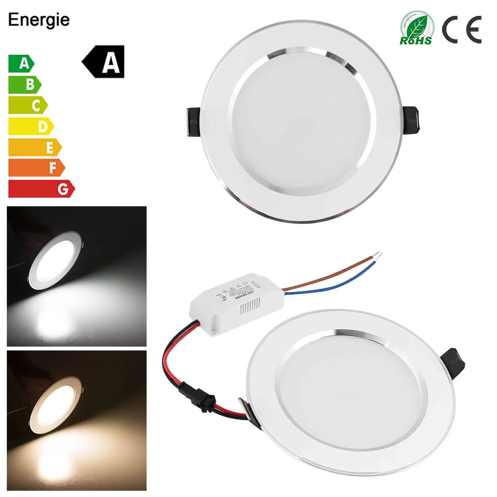 

Led Downlight 3W 5W 7W 9W 12W 15W 18W Led Built -In 12V Spot Lights Interior House Ceiling Point Light For Home Bulbs Spotlight