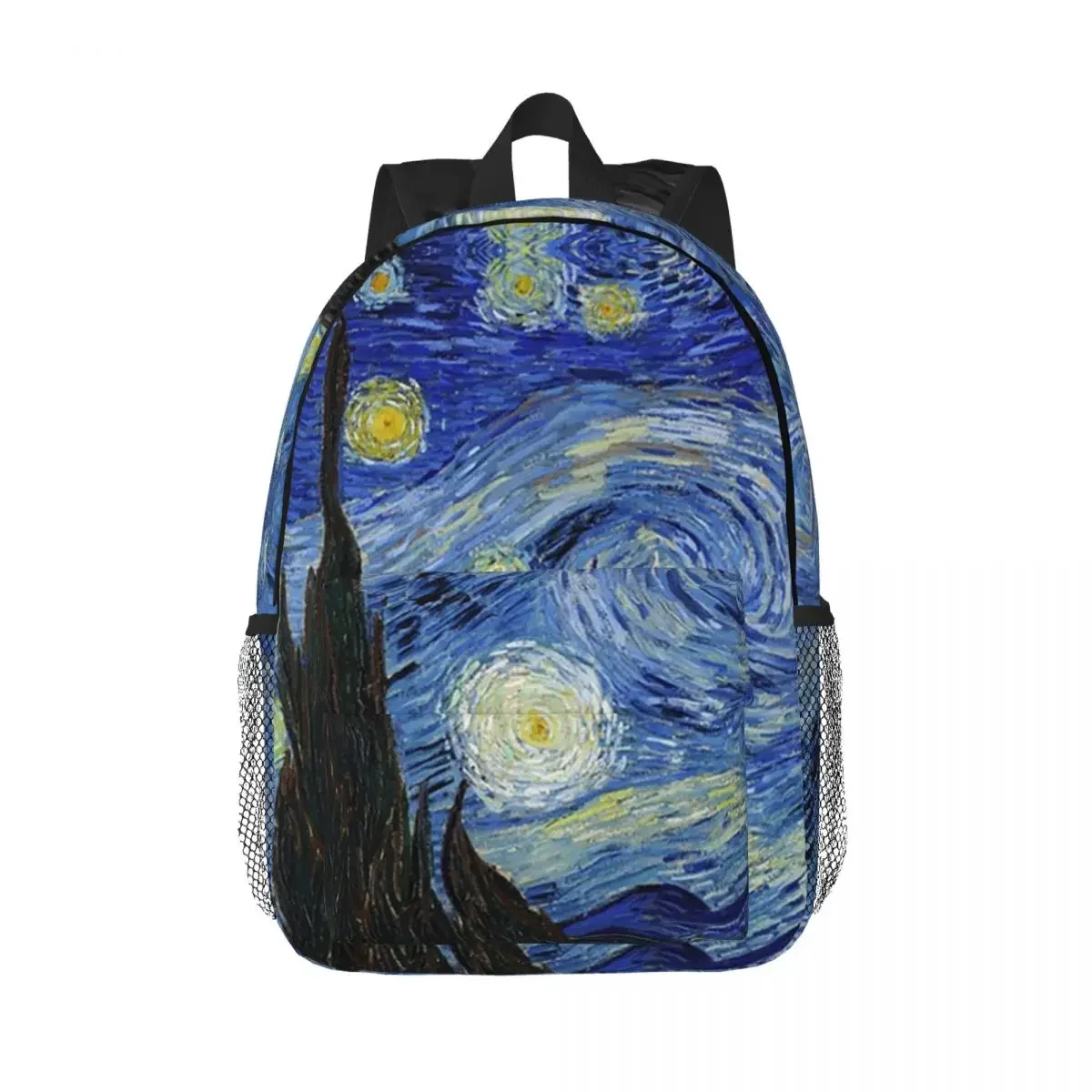 Starry Night - Vincent Van Gogh Backpacks Teenager Bookbag Students School Bags Laptop Rucksack Shoulder Bag Large Capacity