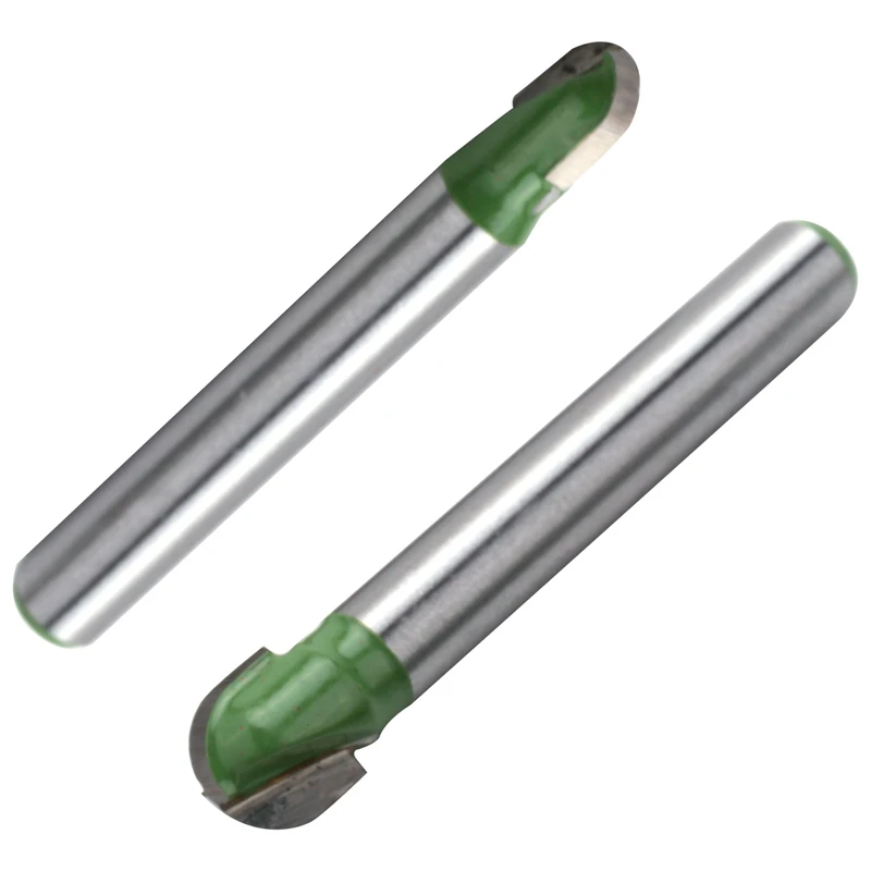 5 قطعة 6 مللي متر عرقوب الكرة الأنف راوتر بت مجموعة نهاية مطحنة صندوق كوف مستدير الصلبة كربيد CNC نصف القطر الأساسية طحن بت #6