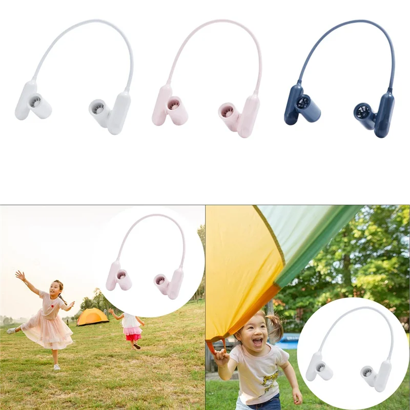 ABGR-Ventilatore sospeso al collo Multifunzionale girevole a 3 velocità regolabile senza lama per sport da viaggio domestici all'aperto