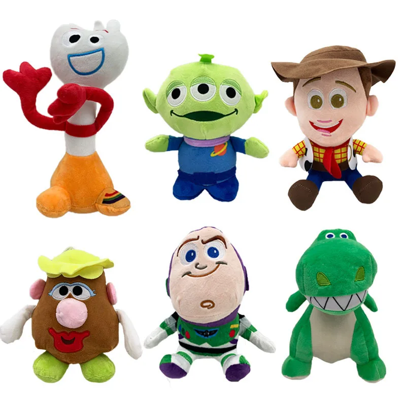 

Disney Pixar Toy Story 4, мягкие плюшевые игрушки Вуди Форки, кролик, инопланетянин Базз Лайтер, модель куклы для мальчиков и девочек, подарок на день рождения