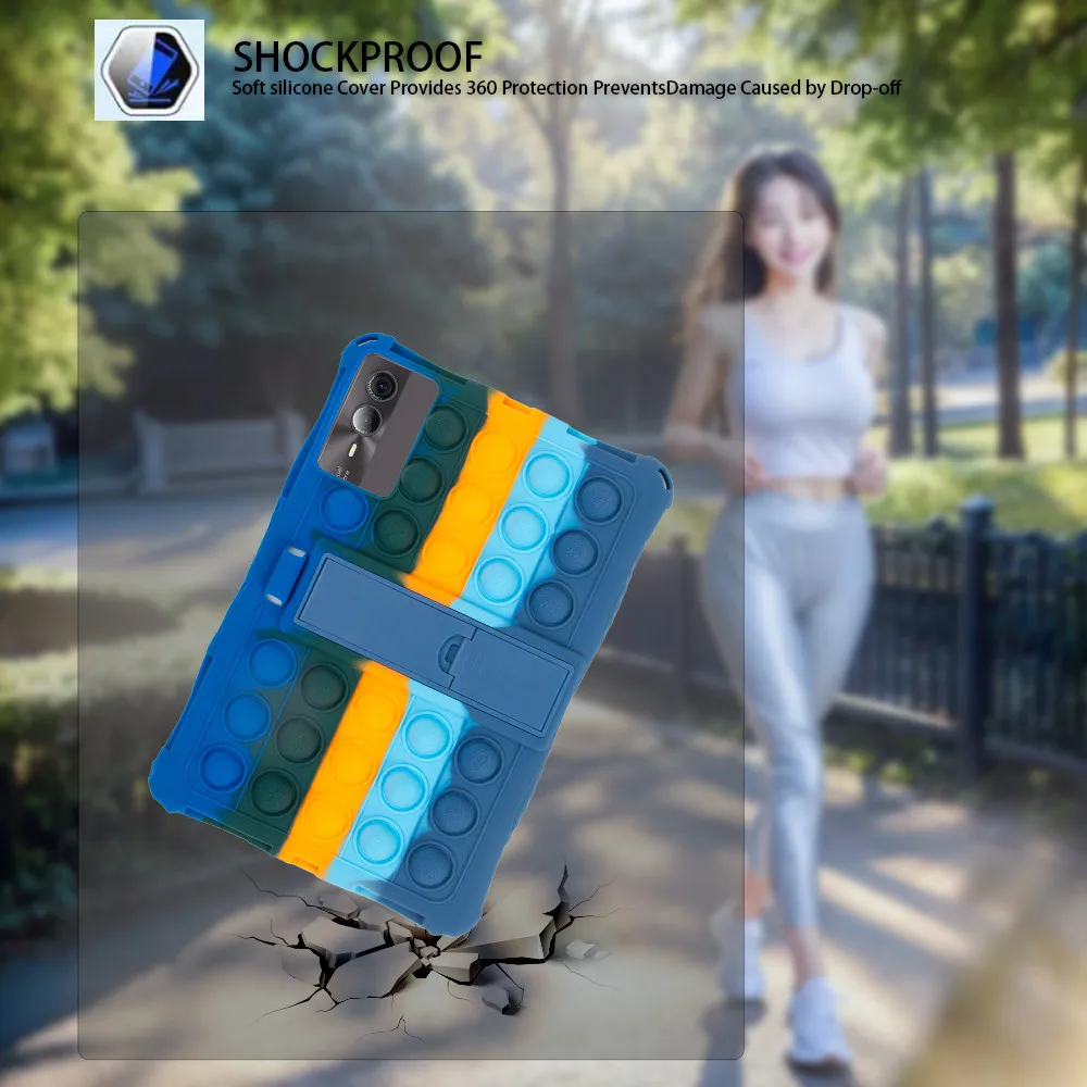 Soft Bubble Kids Case For Infinix Xpad 11 inch 2024 Shockproof Tablet Kickstand Stand Cover