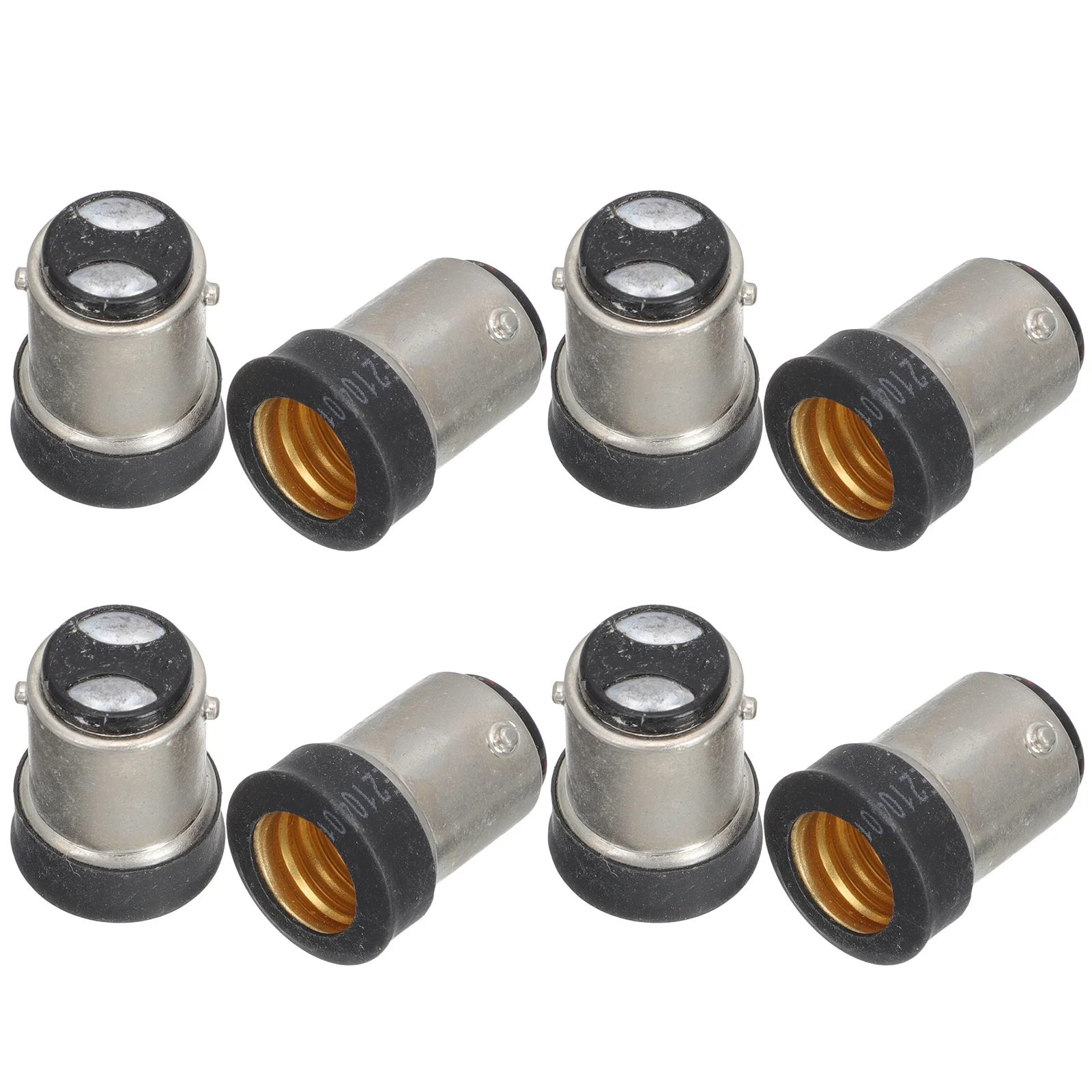 

8pcs Lamp Holder Adapter B15 to E12 Converter Black Screw Base LED Halogen Bulb Socket Lighting Accessories Safe