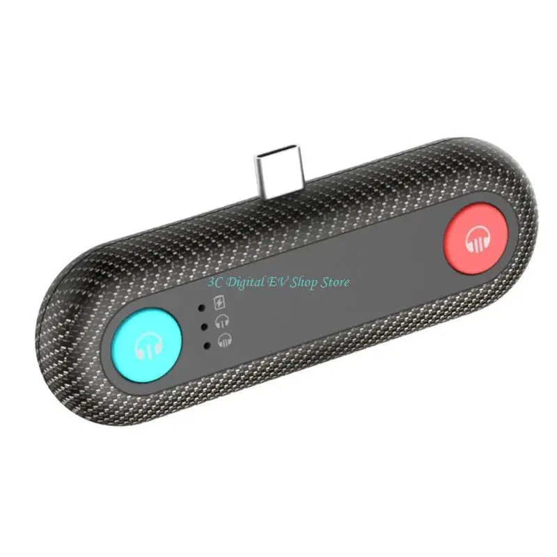 

E74D Type C Беспроводной USB-адаптер Bluetooth-совместимый ключ 5.0 Аудиопередатчик Приемник для коммутатора NS