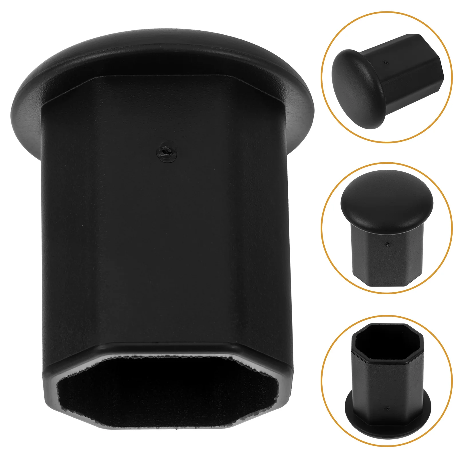 

Hockey Butt End Cap Accessories Stick Replace Protector Caps Replacement Ends Long Black Supply