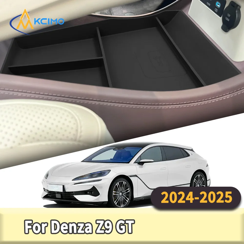 

Center Console Lower Organizer Tray for Denza Z9 GT 2024 2025 Black Storage Box Stowing Tidying Auto Interior Accessories