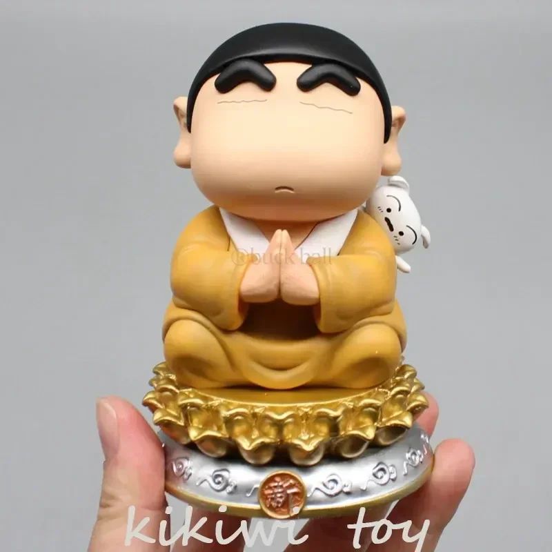 12cm Crayon Shin-Chan Anime Figure Cos Tathagata Buddha Action Figure Pvc Shinchan Figurine Collection Model Decor Gift Toys