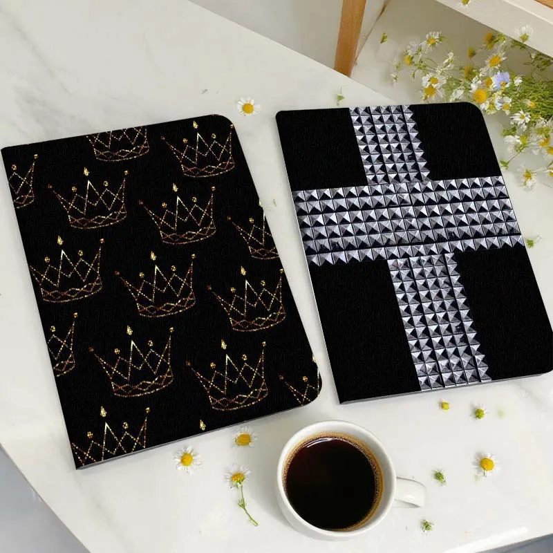 

Golden Crown Pattern Design Tablet Case For Huawei Honor MatePad MediaPad Air 5 6 7 11 V6 V7 V8 V9 X9 X8 T10 T10s C5e T5 Gift