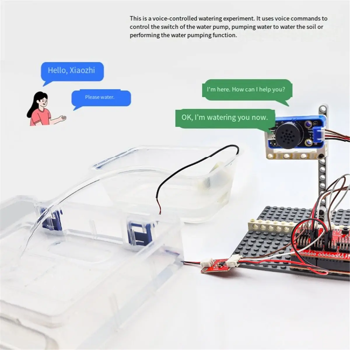 ^DT494~~AI Xiaozhi English Voice Module DIY Electronic Building Blocks for Blocks for Project Programming No Case
