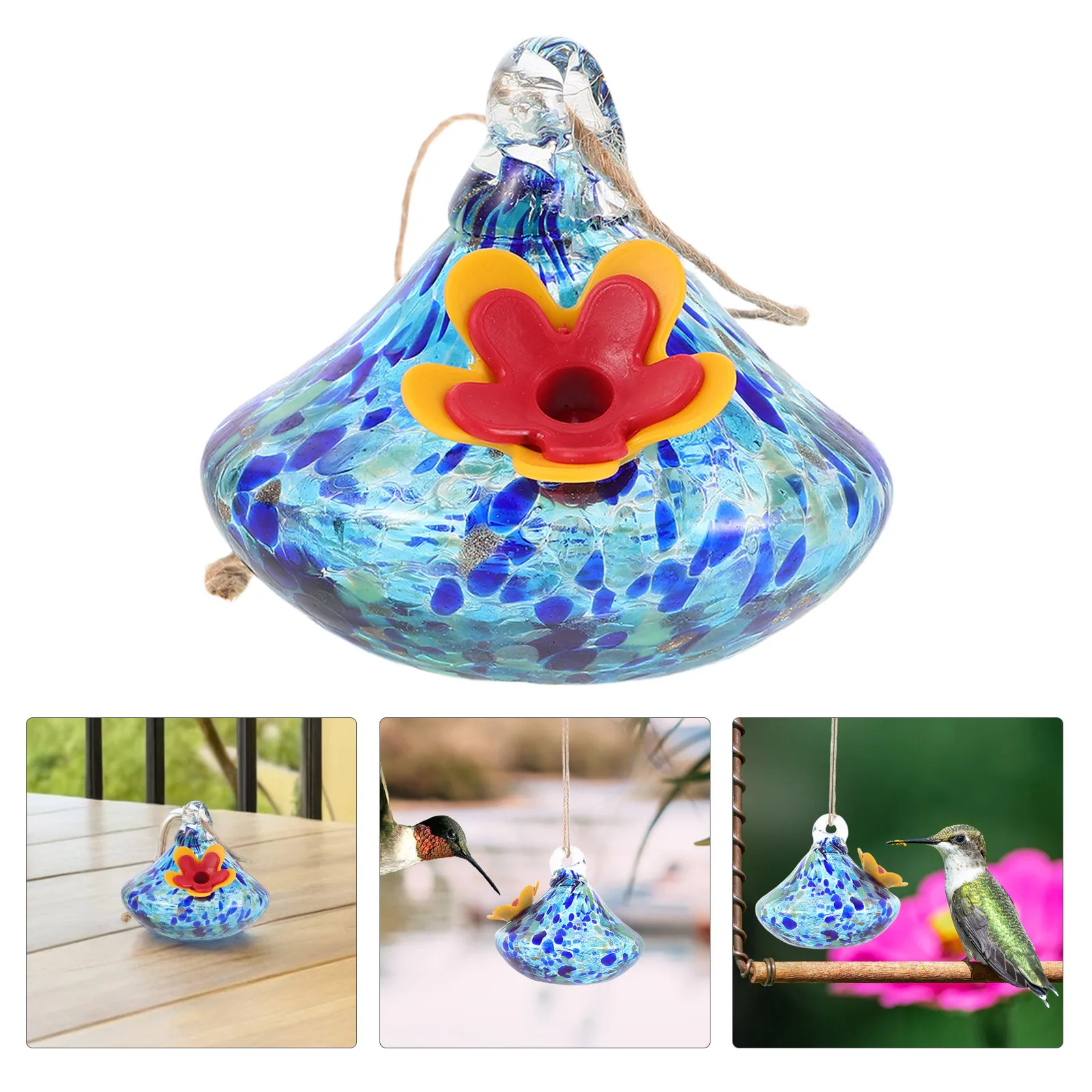 

Hummingbird Feeders for Outdoors Decorative Windchime Hanging Garden Ornament Food