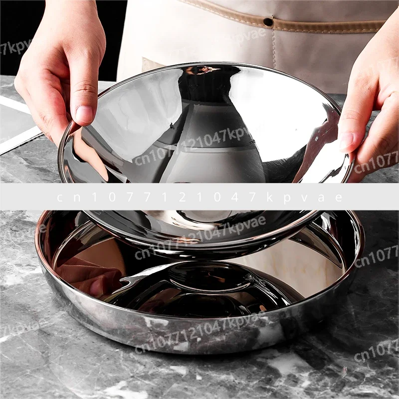 Smooth Double-layer Insulated Bowl and Plate 304 Stainless Steel Spherical Bowl and Plate 7-piece Set