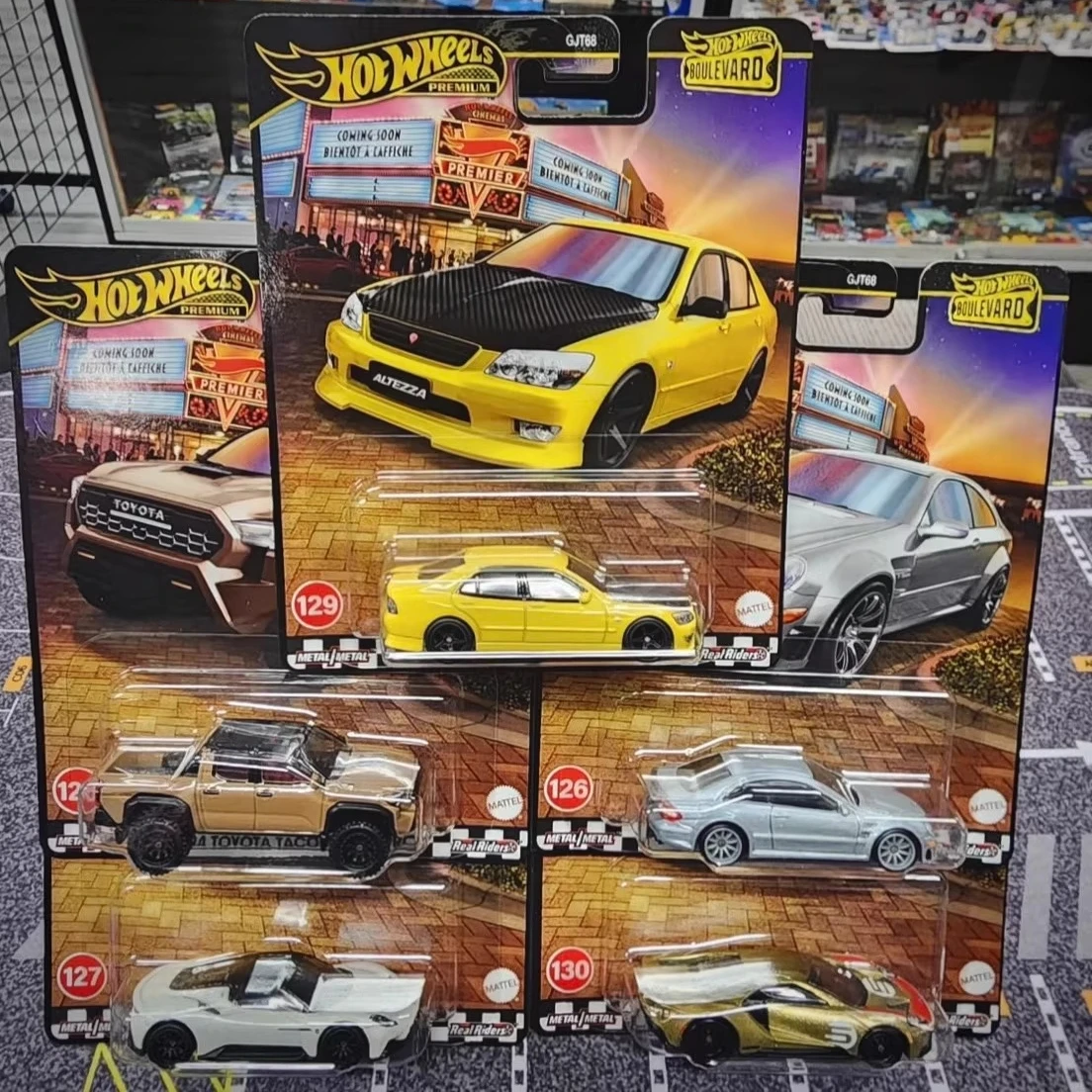 Hot Wheels Premium '98 Toyota Altezza Boulevard 1:64 مقياس يموت الصب تحصيل نموذج سيارة مجموعة سبيكة سيارة لعبة الأولاد هدية