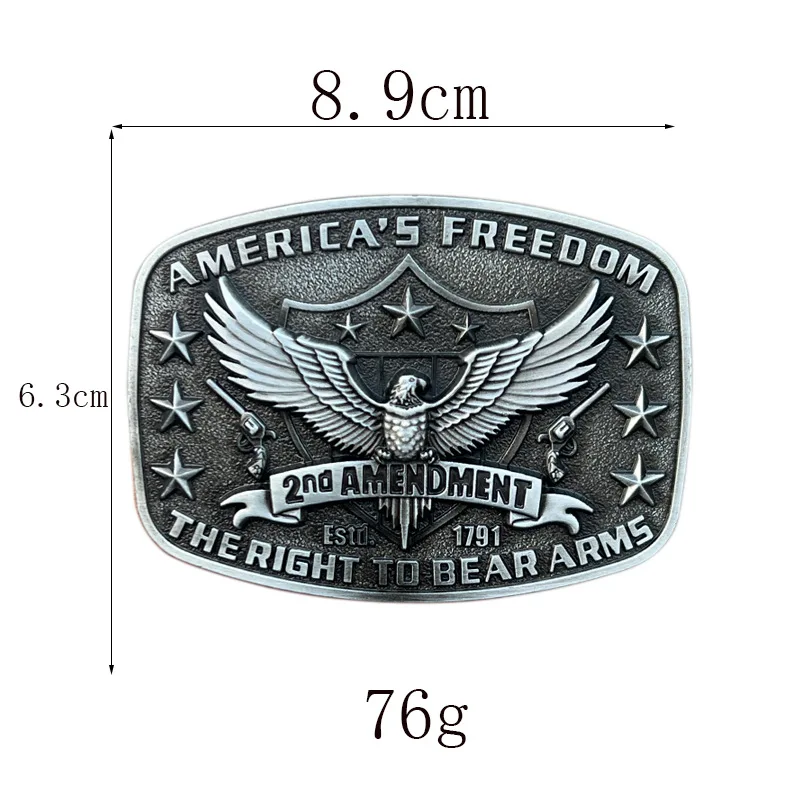 Hebilla de cinturón Retro Eagle estilo occidental