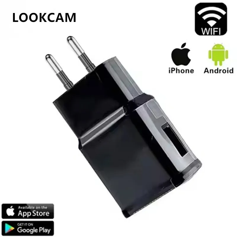 

ЕС/США штекер USB зарядное устройство камеры 1080P мини Wifi видеокамера видеомагнитофон беспроводная видеокамера WIFI монитор скрытая TF карта
