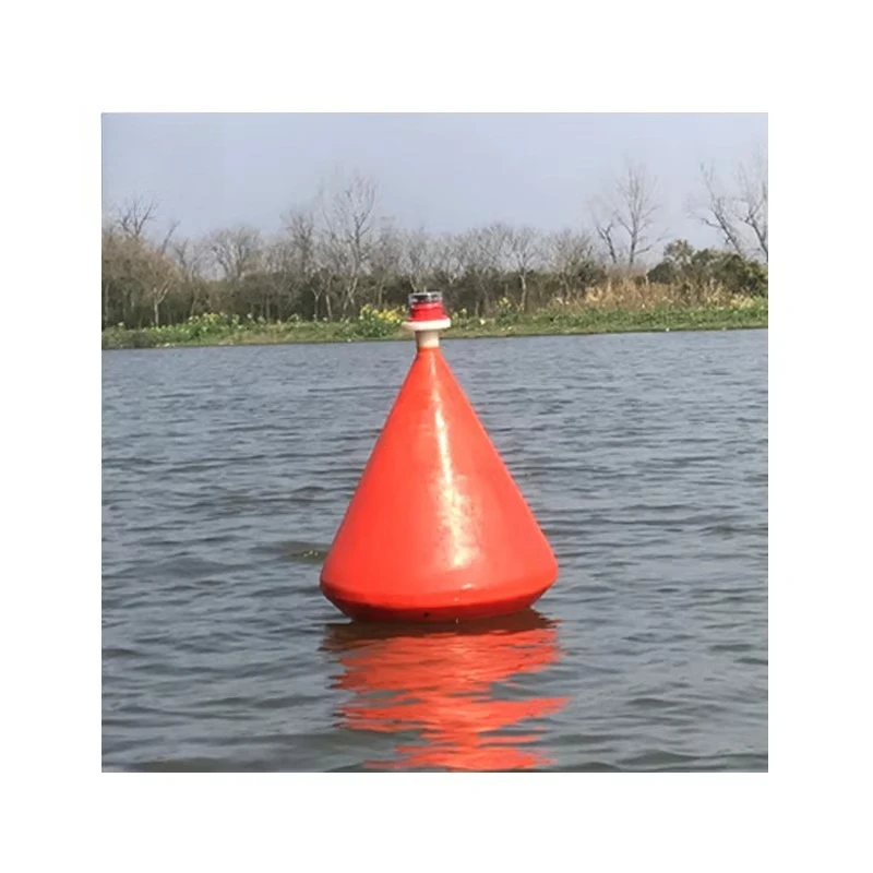 700 * 900Mm White Yellow Surface Marked Auxiliary Navigation Ocean Small Sea Buoy Cone