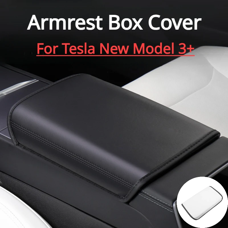 

Armrest Box Cover for Tesla New Model 3+ Highland Central Control Armrest Pad Protective Shell for Model 3 2024 Car Accessories